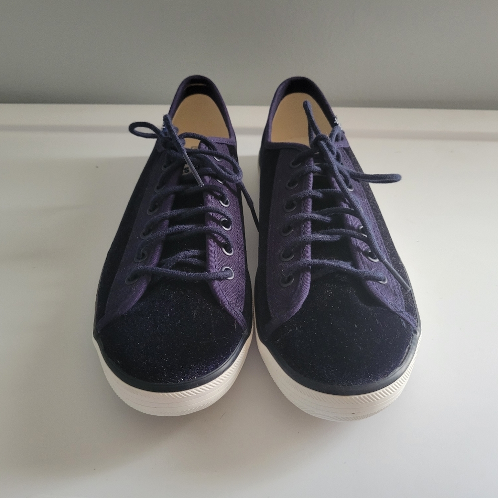 Navy Velour Keds - image 2